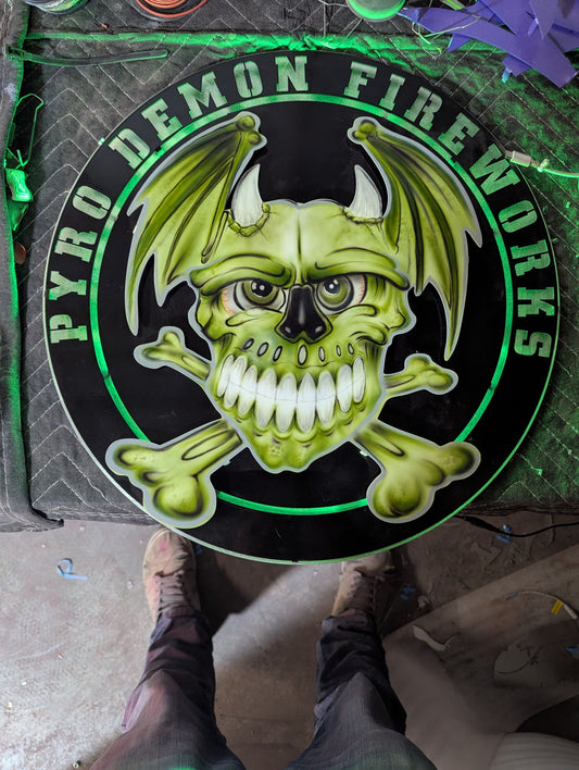 Custom Airbrushed Sign For A Vendor Of Mine
