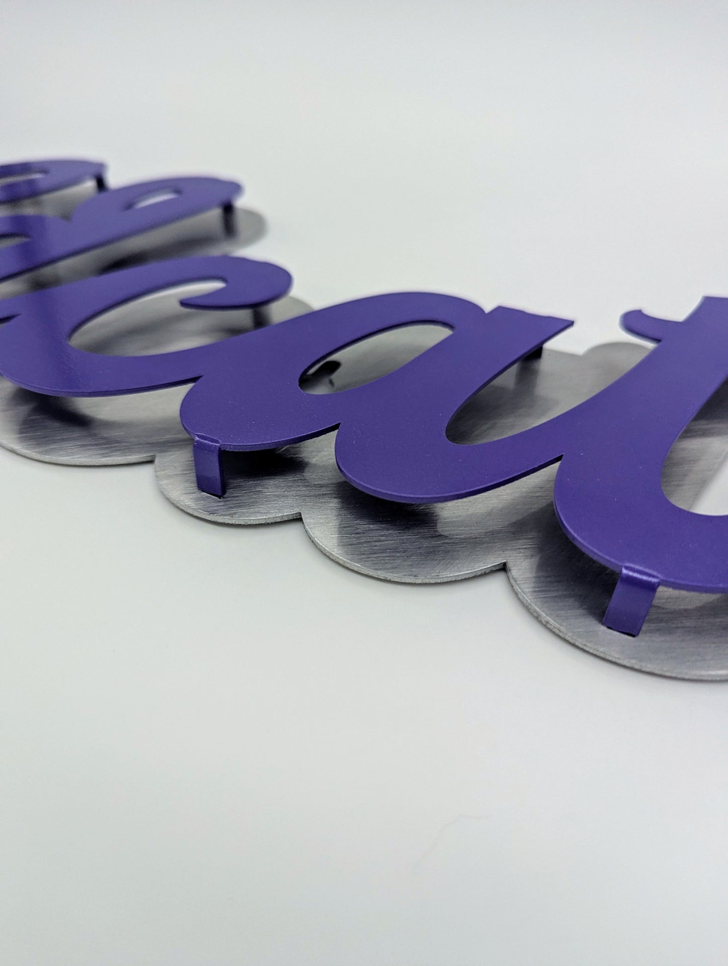 Wildcats Text w/ Powercat Metal Wall Art: Kansas State University
