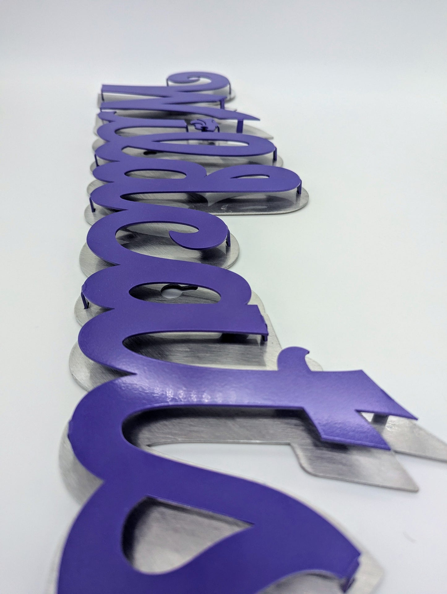 Wildcats Text w/ Powercat Metal Wall Art: Kansas State University