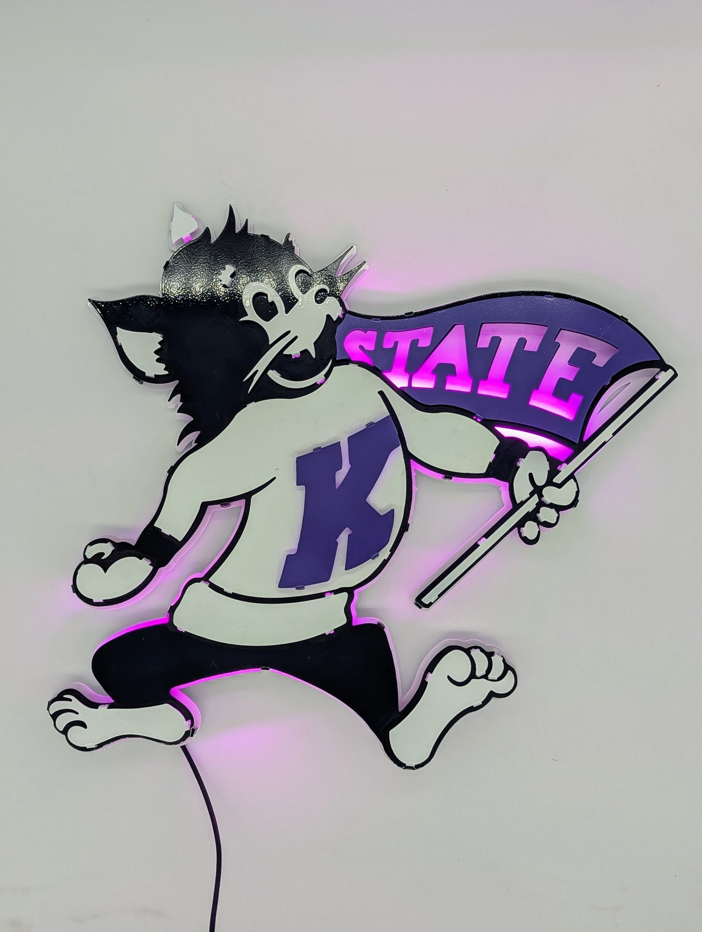 Flag Willie Metal Wall Art: Kansas State University