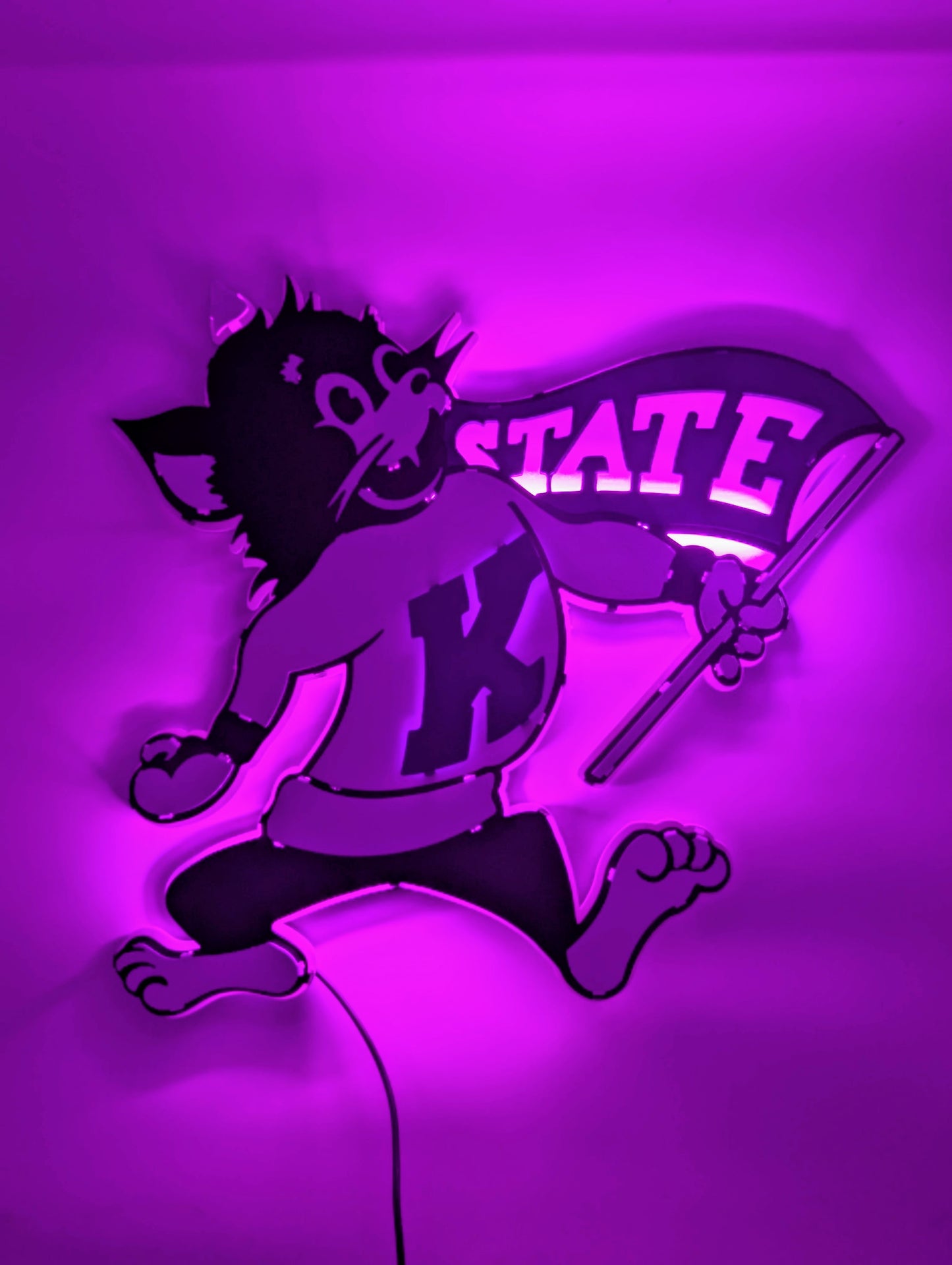 Flag Willie Metal Wall Art: Kansas State University