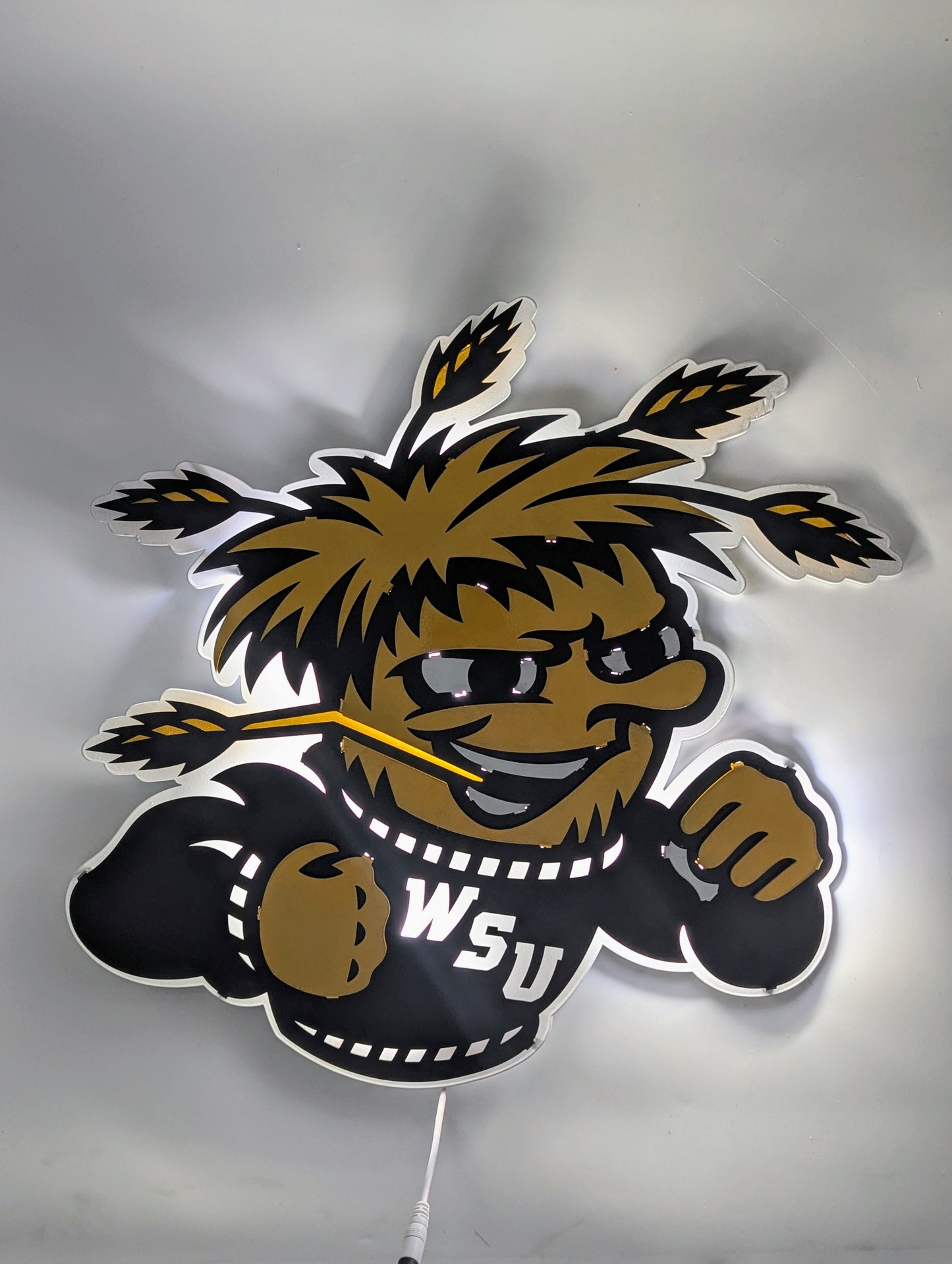 WuShock Logo: Wichita State University Metal Wall Art
