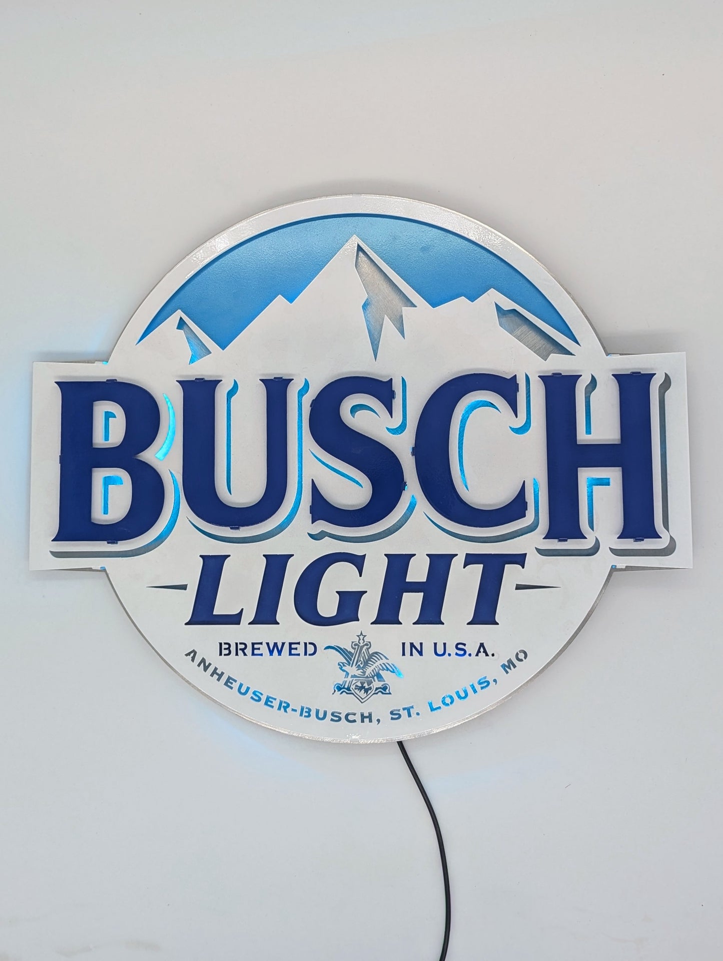 Busch Light Mountains Metal Wall Art: Anheuser-Busch