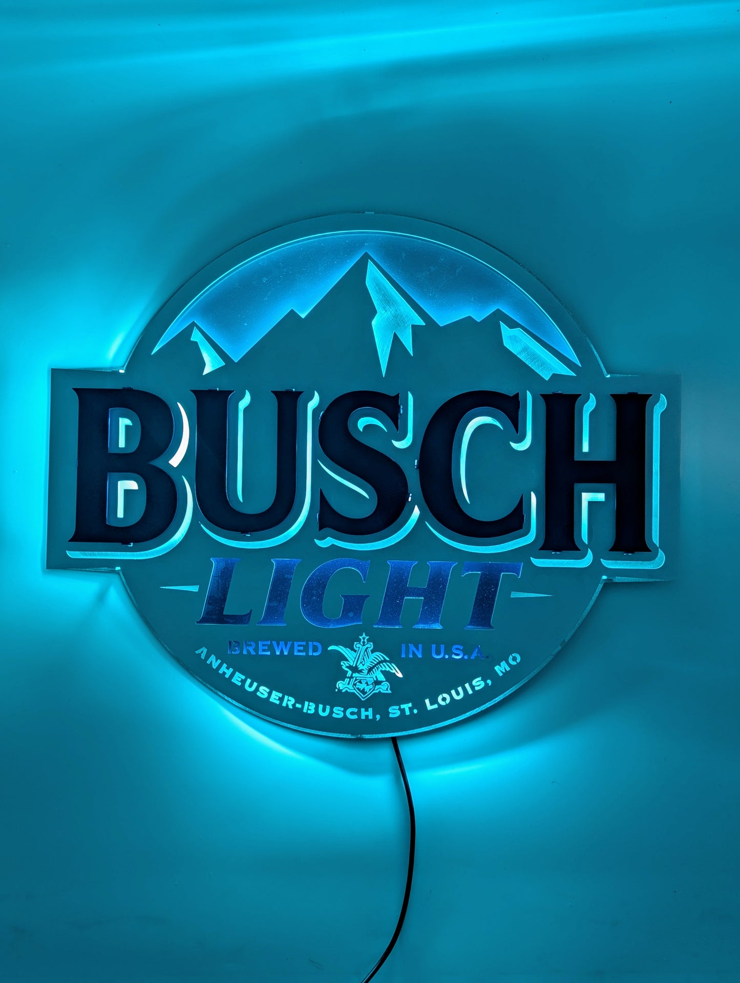 Busch Light Mountains Metal Wall Art: Anheuser-Busch