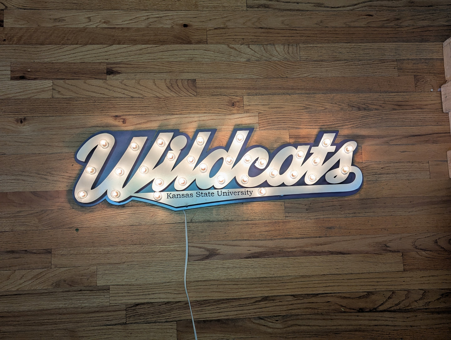 Wildcat Marquee: Kansas State University Metal Wall Art
