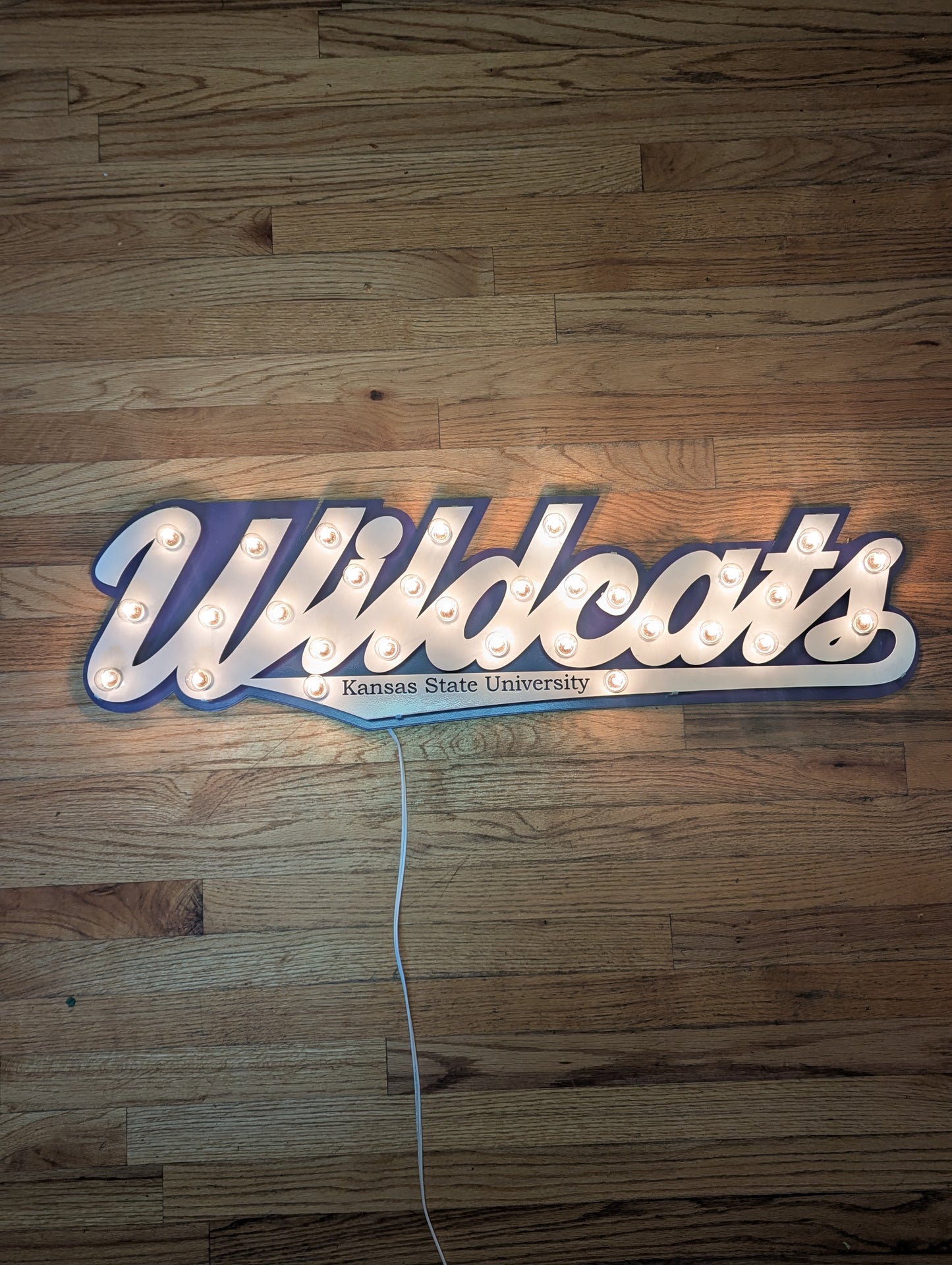 Wildcat Marquee: Kansas State University Metal Wall Art