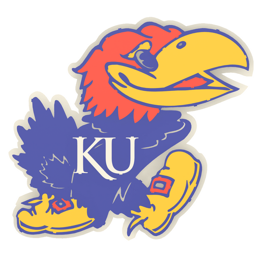 2005 Jayhawk Metal Wall Art: University of Kansas
