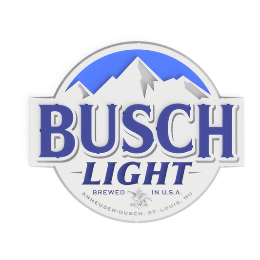 Busch Light Mountains Metal Wall Art: Anheuser-Busch