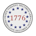 1776 Rebellion Patriotic Metal Wall Art