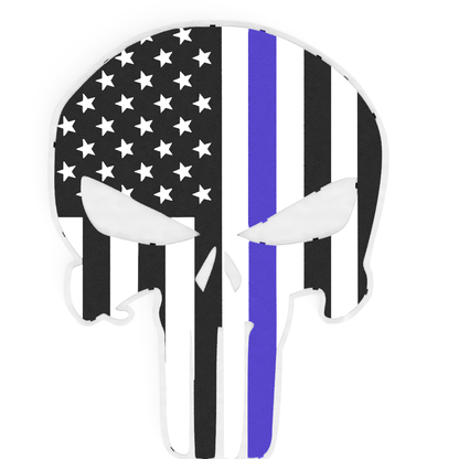 Punisher Skull American Flag Man Cave Metal Wall Art