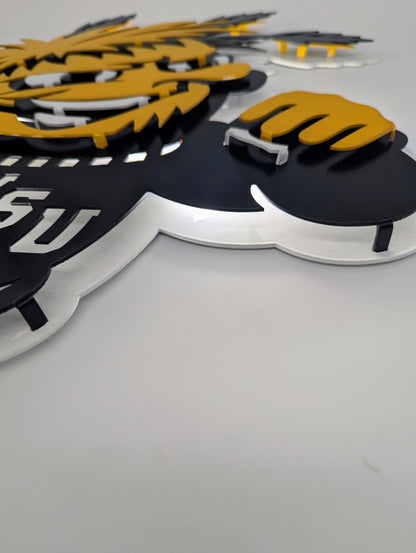 WuShock Logo: Wichita State University Metal Wall Art