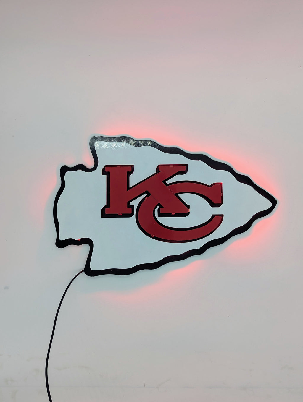 Arrowhead Metal Wall Art: Kansas City Chiefs