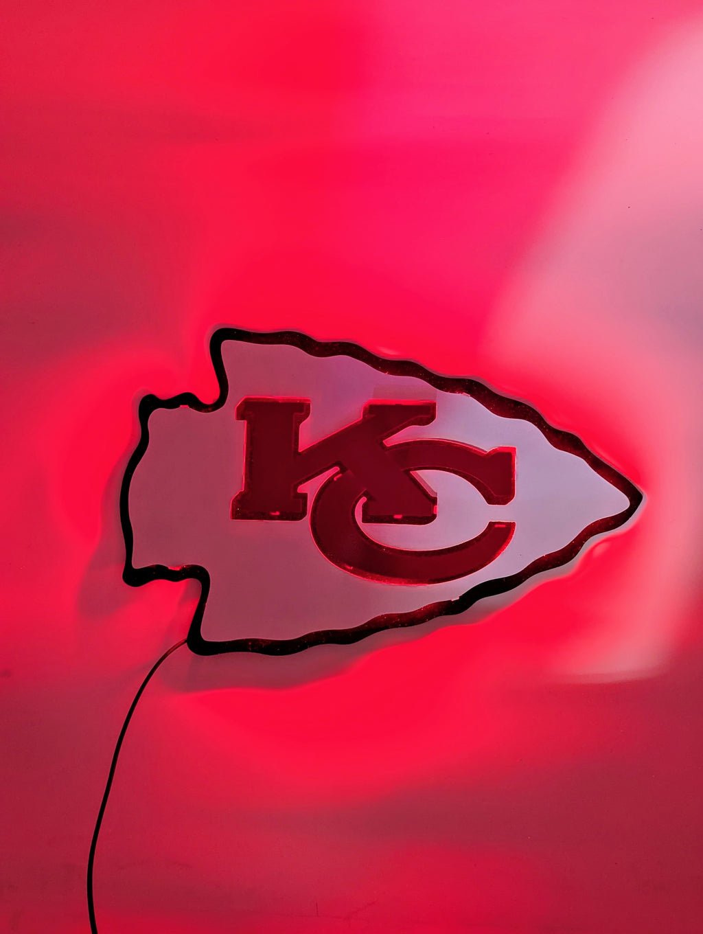 Arrowhead Metal Wall Art: Kansas City Chiefs