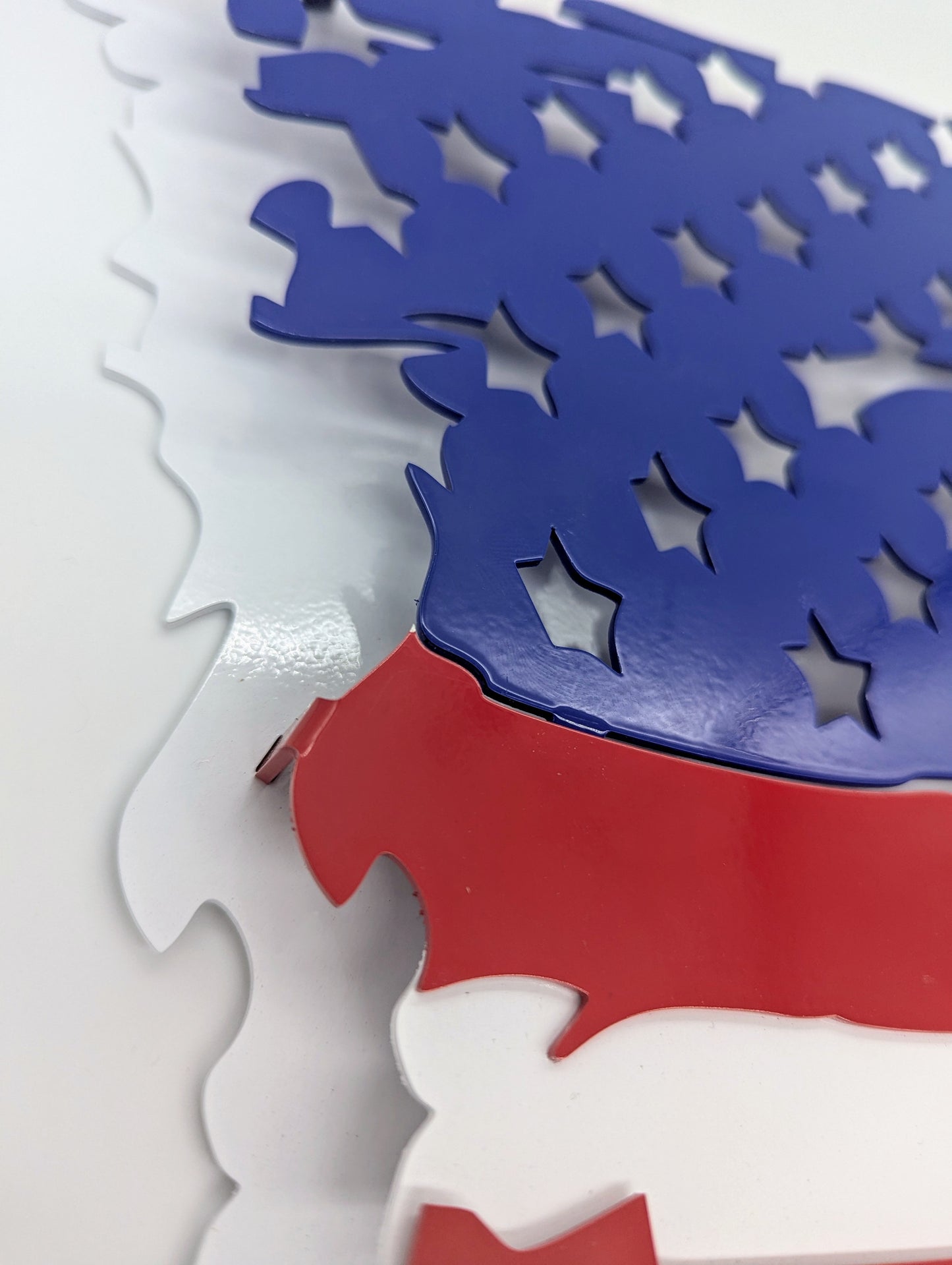 Tattered American Flag: Patriotic Metal Wall Art