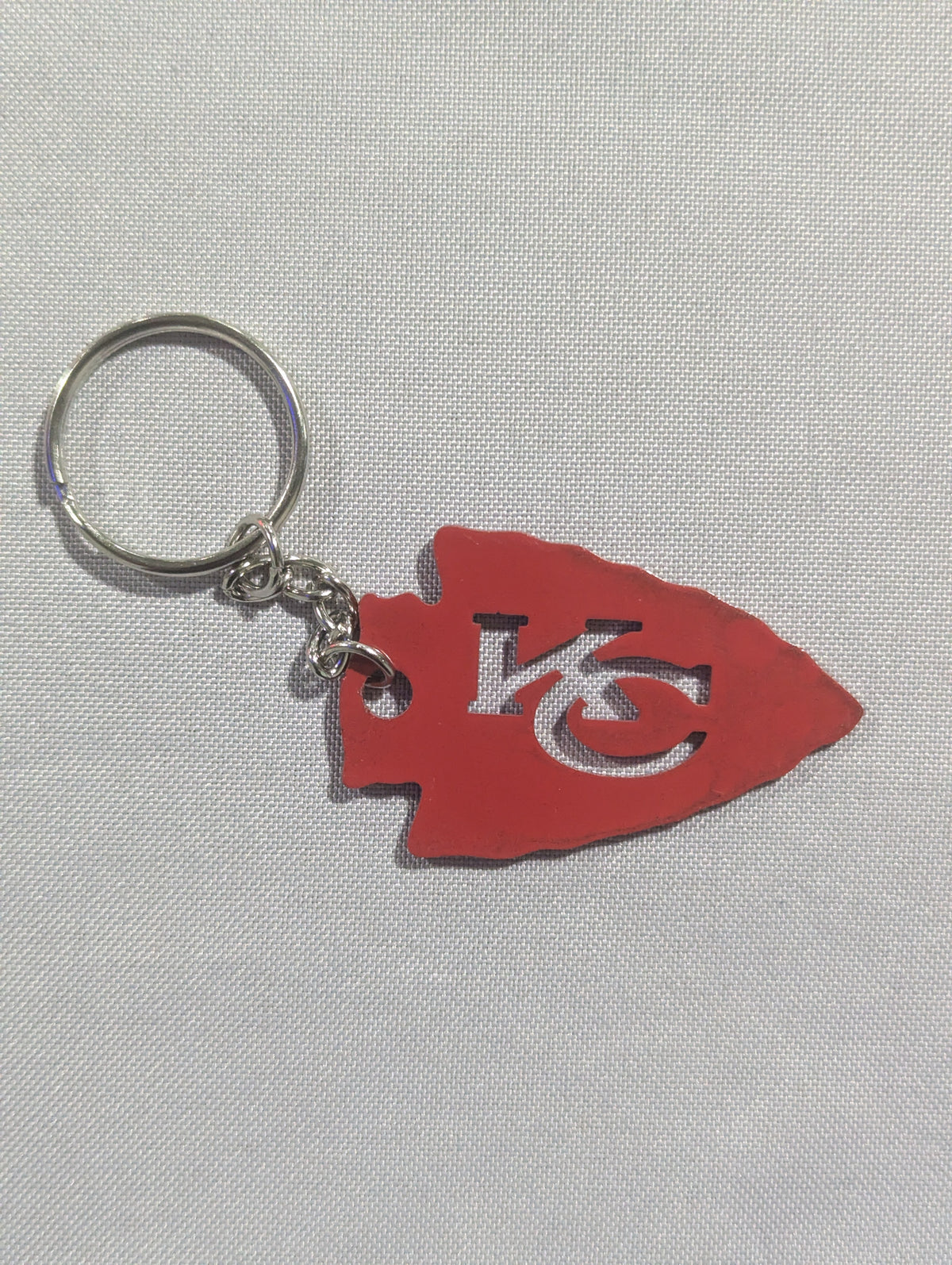 Arrowhead Keychain: Kansas City Chiefs