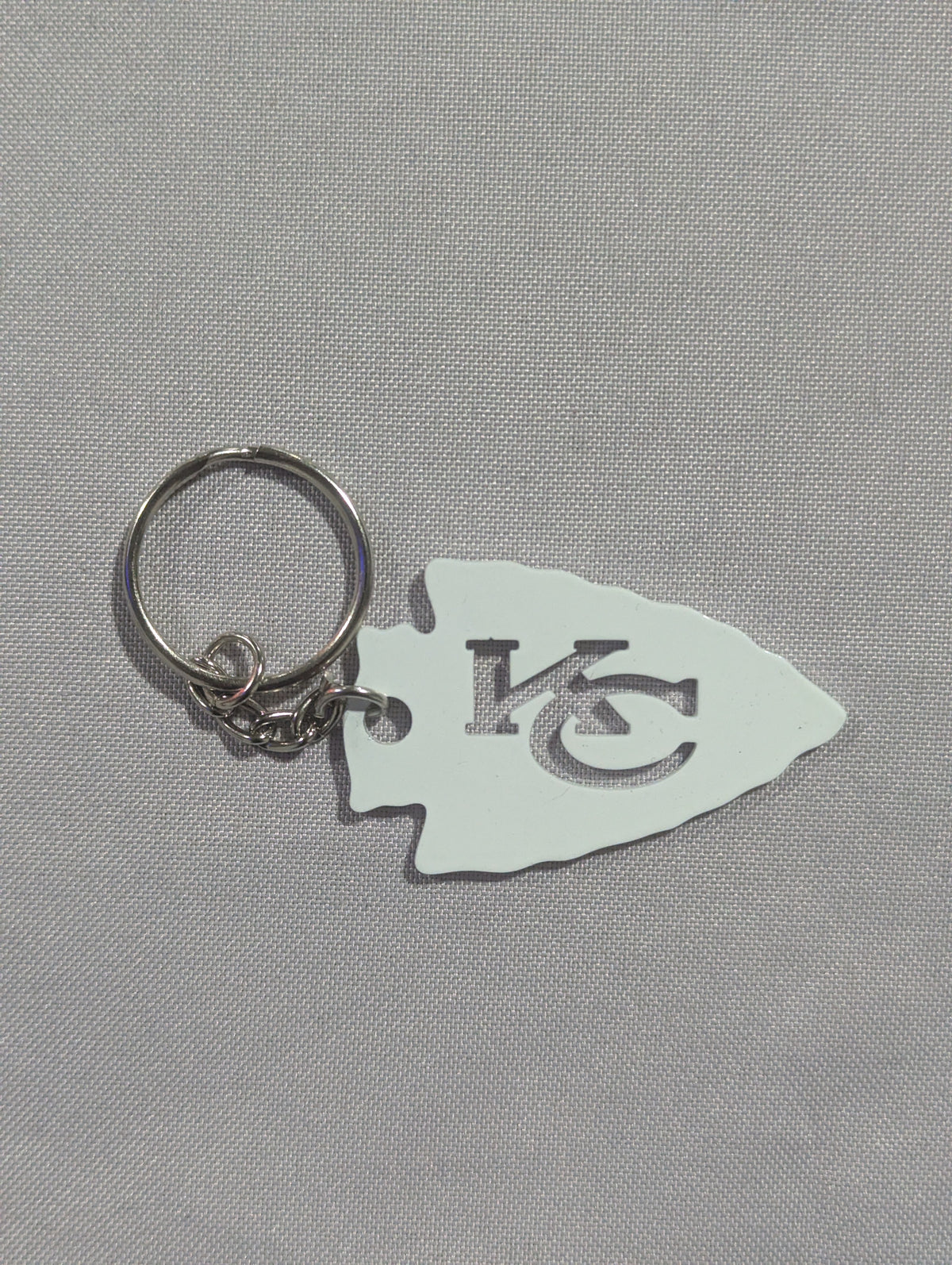 Arrowhead Keychain: Kansas City Chiefs
