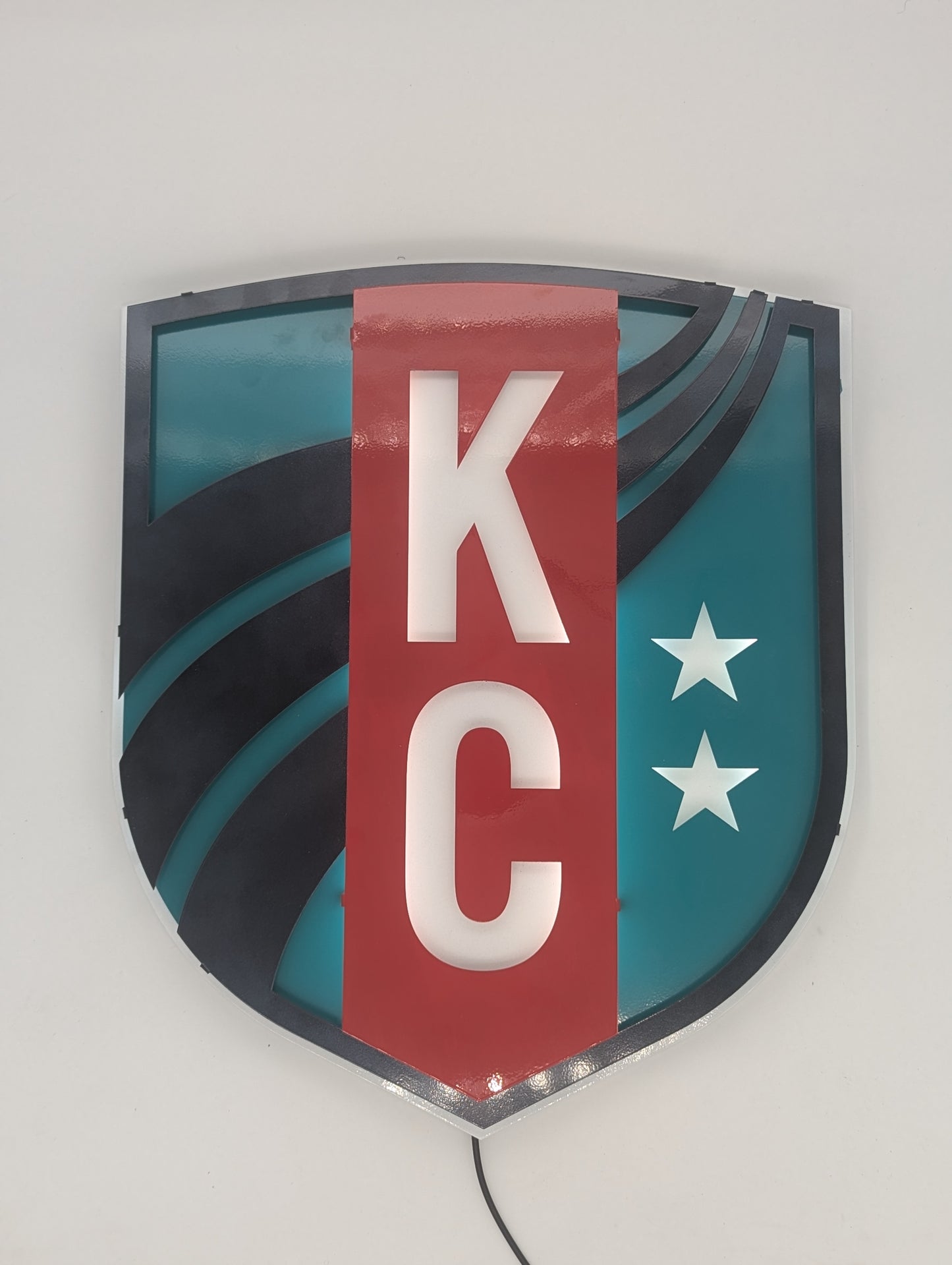 KC Currents Metal Wall Art: Kansas City Currents