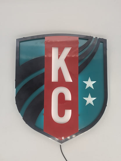 KC Currents Metal Wall Art: Kansas City Currents