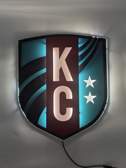 KC Currents Metal Wall Art: Kansas City Currents