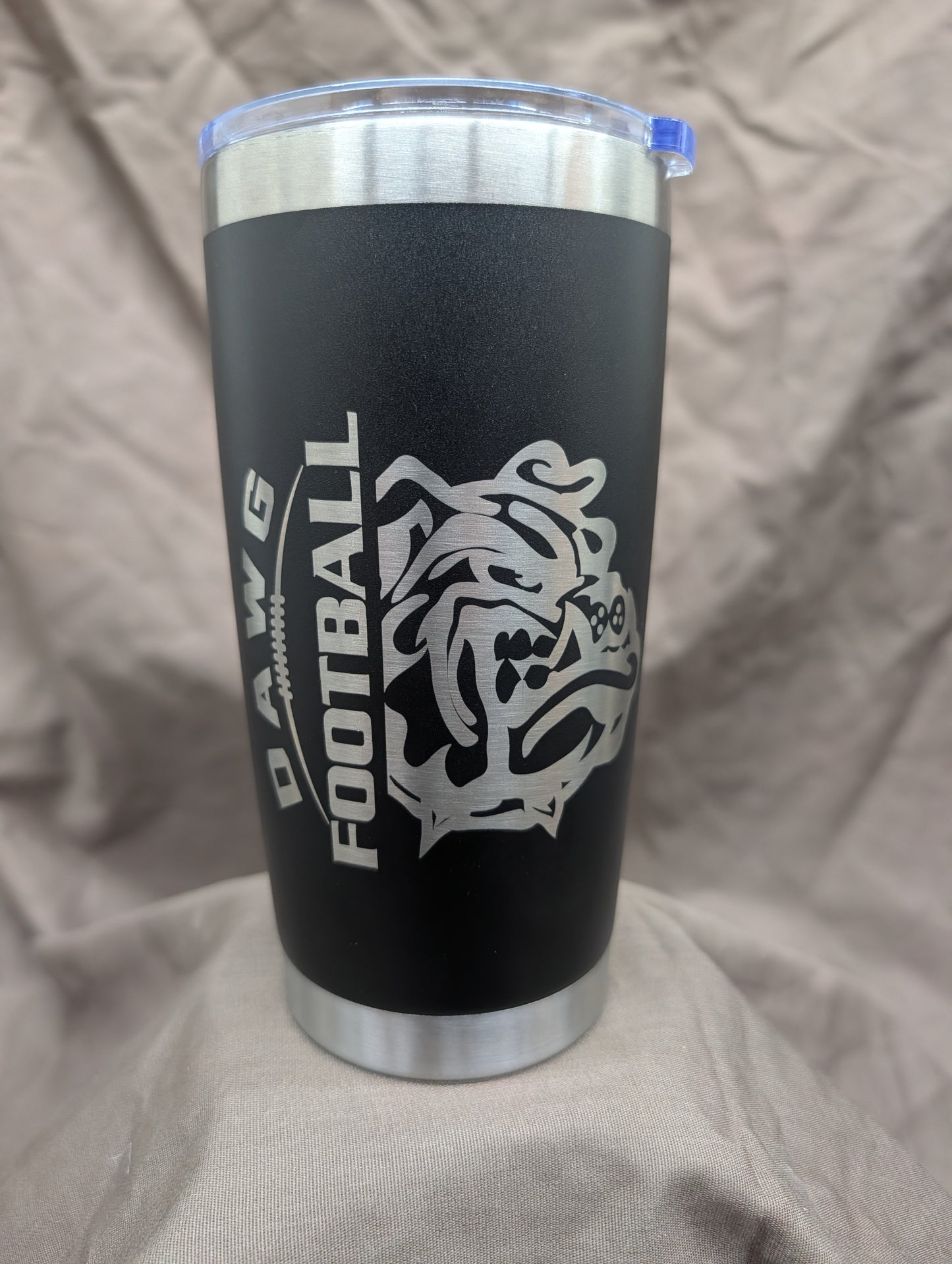 Dawg Football Engraved Tumbler