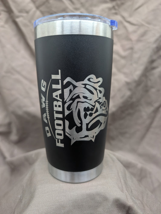 Dawg Football Engraved Tumbler