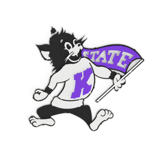 Flag Willie Metal Wall Art: Kansas State University