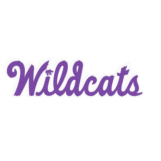 Wildcats Text w/ Powercat Metal Wall Art: Kansas State University