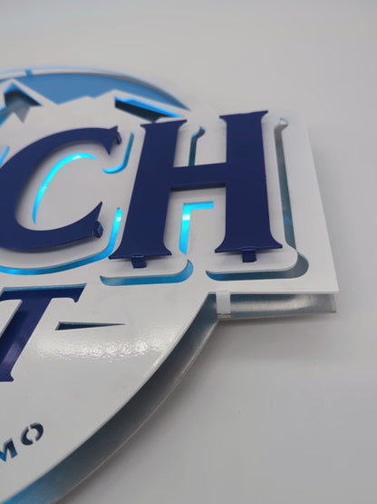 Busch Light Mountains Metal Wall Art: Anheuser-Busch
