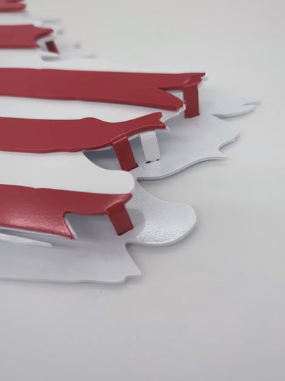 Tattered American Flag: Patriotic Metal Wall Art