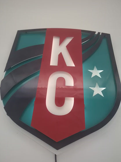 KC Currents Metal Wall Art: Kansas City Currents