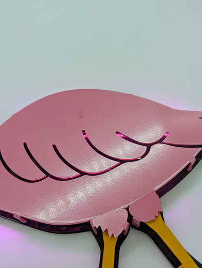 Pink Flamingo: Decorative Metal Wall Art